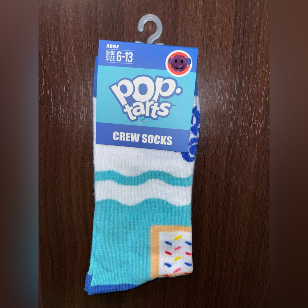 POP TARTS NOVELTY CREW SOCKS NWT MEN’S SHOE SIZE 6-13